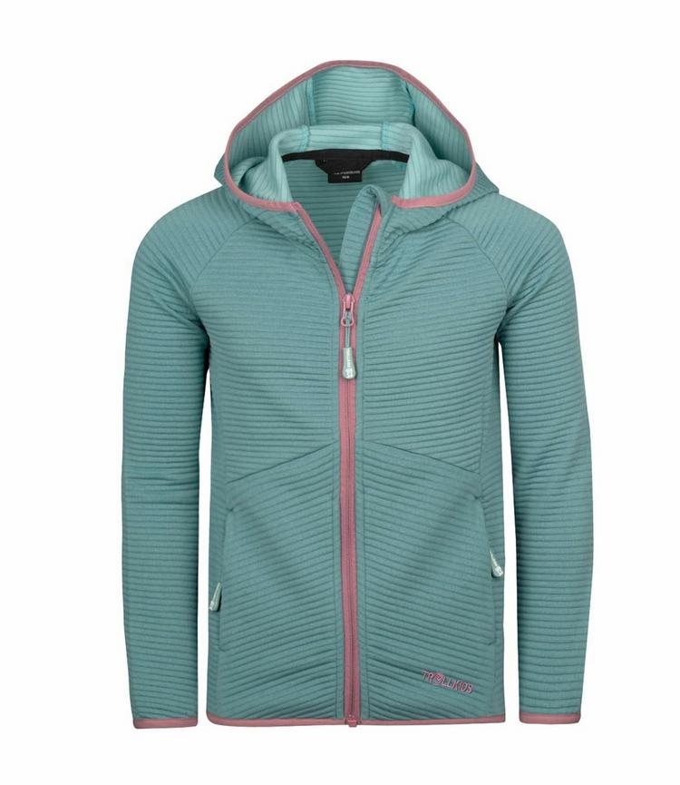 Trollkids Trollkids Sogndal Fleecejacke M&auml;dchen - Gletschergr&uuml;n/Orchidee - 0 | SportScheck