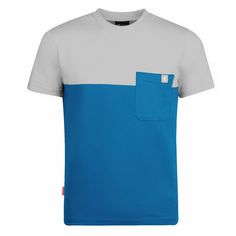 Trollkids Bergen T-Shirt Kinder Leuchtendes Blau/wolkig grau