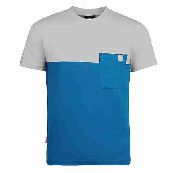 Trollkids Bergen T-Shirt Kinder Leuchtendes Blau/wolkig grau