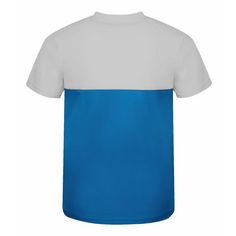 Rückansicht von Trollkids Bergen T-Shirt Kinder Leuchtendes Blau/wolkig grau