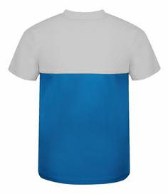 Rückansicht von Trollkids Bergen T-Shirt Kinder Leuchtendes Blau/wolkig grau