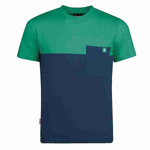 Trollkids Bergen T-Shirt Kinder Marineblau/Pfeffergrün