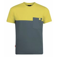 Trollkids Bergen T-Shirt Kinder Lehmgrün/Gelb