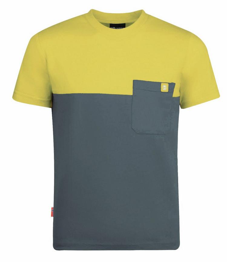 Trollkids Trollkids Bergen T-Shirt Kinder - Lehmgr&uuml;n/Gelb - 0 | SportScheck