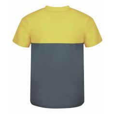 Rückansicht von Trollkids Bergen T-Shirt Kinder Lehmgrün/Gelb