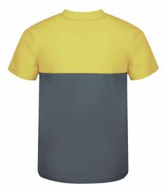 Rückansicht von Trollkids Bergen T-Shirt Kinder Lehmgrün/Gelb