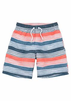 S.OLIVER Badeshorts Badeshorts Herren blau-orange