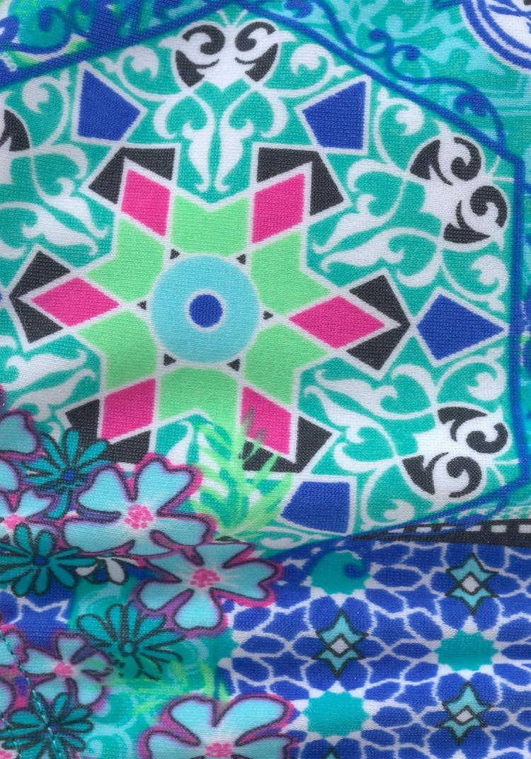 Buffalo Buffalo Triangel-Bikini Bikini Set Damen - t&uuml;rkis-bedruckt - 1 | SportScheck