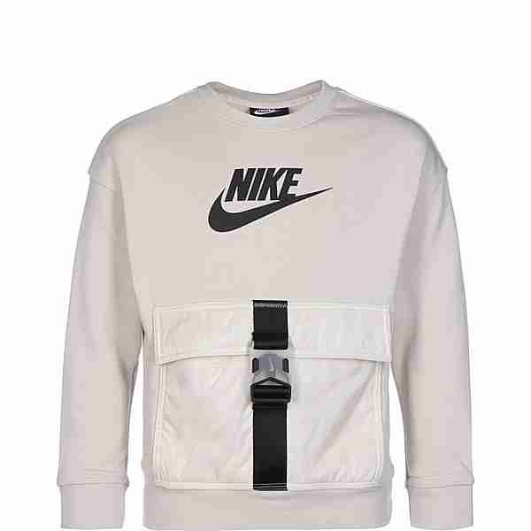 Nike Utility Fleece Sweatshirt Kinder beige / schwarz