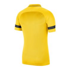 Rückansicht von Nike Academy 21 Poloshirt Poloshirt Herren gelbschwarzgrau