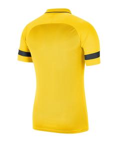 Rückansicht von Nike Academy 21 Poloshirt Poloshirt Herren gelbschwarzgrau