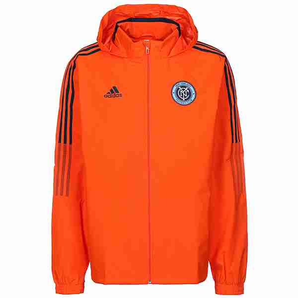 adidas New York City FC All-Weather Trainingsjacke Herren orange / schwarz