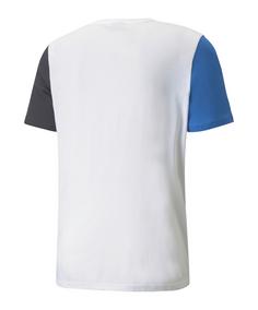 Rückansicht von PUMA CLSX NJR T-Shirt Sweathose Herren weissblau