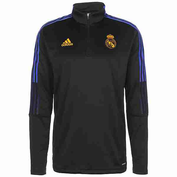 adidas Real Madrid Warm Funktionssweatshirt Herren schwarz / blau