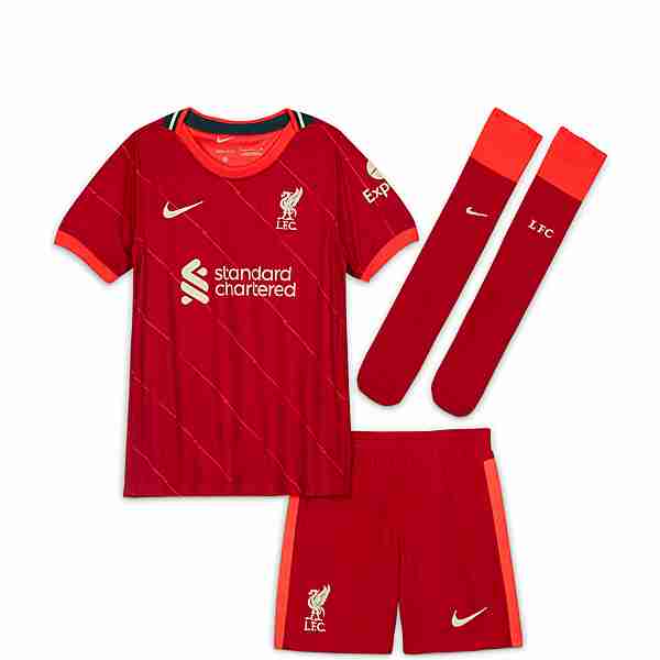 Nike FC Liverpool 21/22 Heim Trikot Kinder rot / weiß