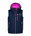 Trollkids Narvik XT Outdoorweste Kinder - Marineblau/Magenta