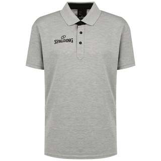 Spalding Prime Poloshirt Herren grau / schwarz