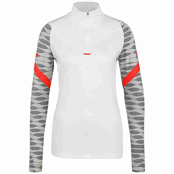 Nike Dri-FIT Strike Drill Top Funktionsshirt Damen weiß / schwarz