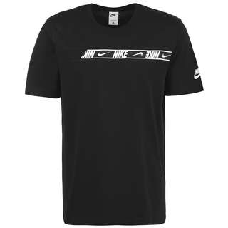 Nike Repeat T-Shirt Herren schwarz / weiß