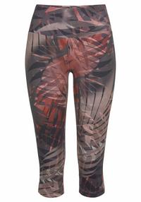LASCANA Active Caprileggings Tights Damen - gemustert-braun