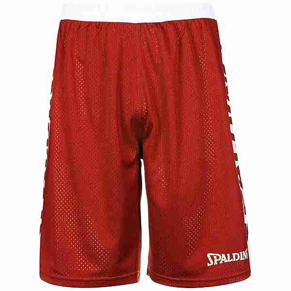 Spalding Essential Reversible Basketball-Shorts rot / weiß