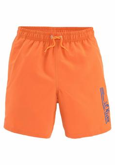 S.OLIVER Badeshorts Badeshorts Herren orange