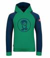 Trollkids Stavanger Hoodie Kinder - Pfeffergr&uuml;n/Marineblau