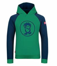 Trollkids Stavanger Hoodie Kinder - Pfeffergr&uuml;n/Marineblau