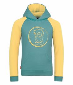 Trollkids Stavanger Hoodie Kinder Gletschergrün/Limonade