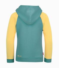 Rückansicht von Trollkids Stavanger Hoodie Kinder Gletschergrün/Limonade