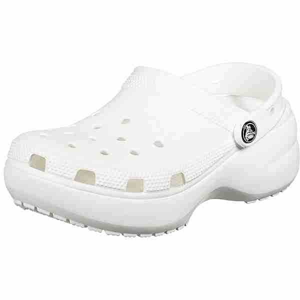 Crocs Classic Platform Hausschuhe Damen weiß