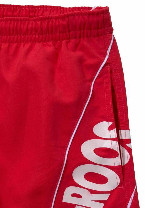 Rückansicht von KangaROOS Badeshorts Badeshorts Herren rot