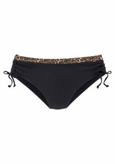 Lascana Bikini-Hose Bikini Hose Damen schwarz-leo