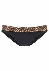 Lascana Bikini-Hose Bikini Hose Damen - schwarz-leo
