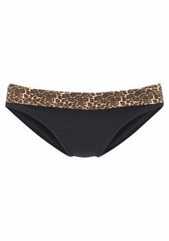 Lascana Bikini-Hose Bikini Hose Damen schwarz-leo