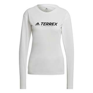 adidas TERREX Primeblue Trail Longsleeve Langarmshirt Damen White