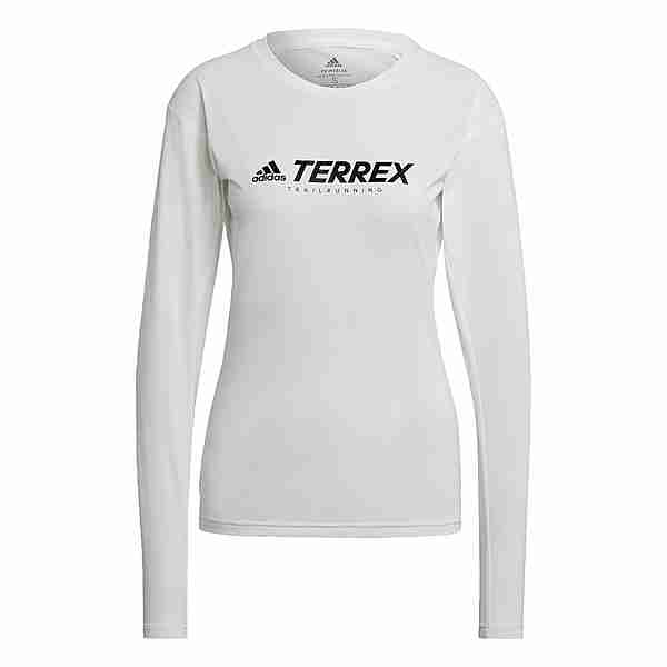 adidas TERREX Primeblue Trail Longsleeve Langarmshirt Damen Weiß