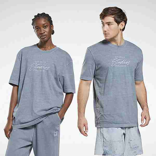 Reebok Les Mills® Natural Dye T-Shirt Funktionsshirt Herren Blau