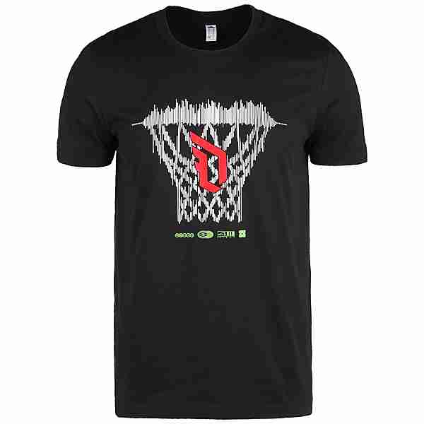 adidas Dame Logo Basketball Shirt Herren schwarz