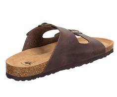 Rückansicht von LICO Pantolette Sandalen Herren braun