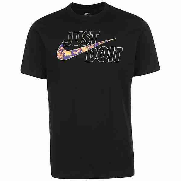 Nike Just Do It Shine T-Shirt Herren schwarz / orange