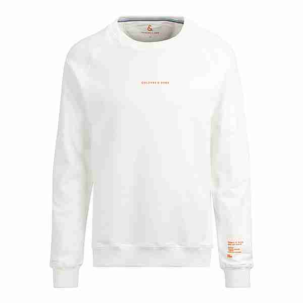 Colours & Sons Basic Sweatshirt Sweatshirt Herren off white