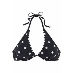 Lascana Bügel-Bikini-Top Bikini Oberteil Damen schwarz-weiß