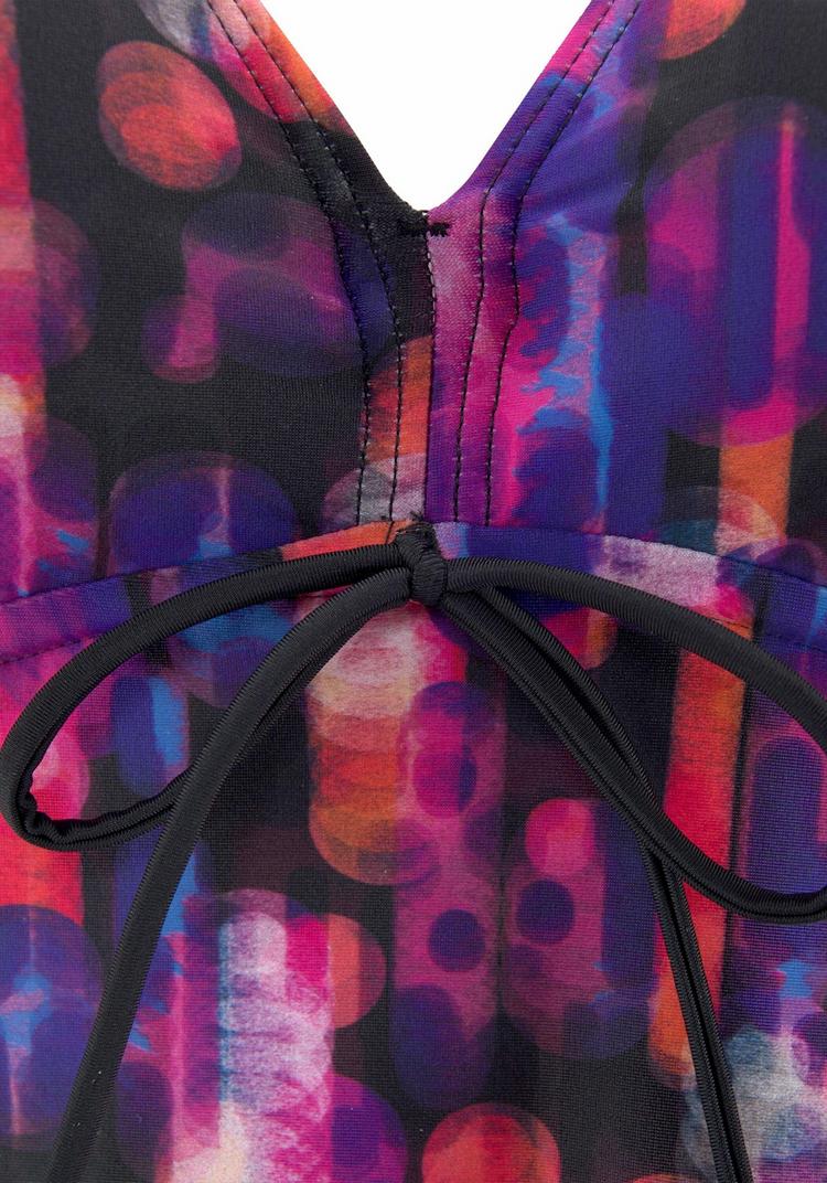 Lascana Lascana B&uuml;gel-Tankini-Top Bikini Oberteil Damen - schwarz-bedruckt - 0 | SportScheck