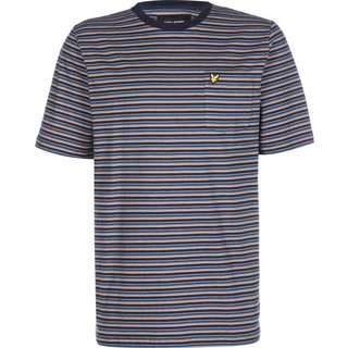 Lyle & Scott Brushed Stripe T-Shirt Herren blau/braun
