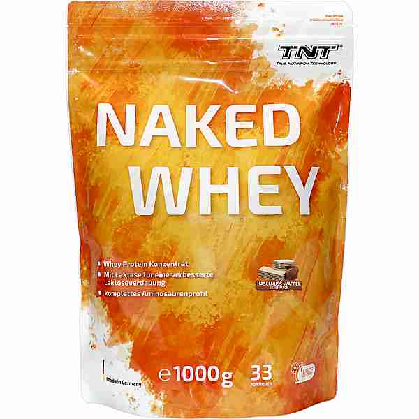TNT Naked Whey Protein Proteinpulver Haselnuss-Waffel