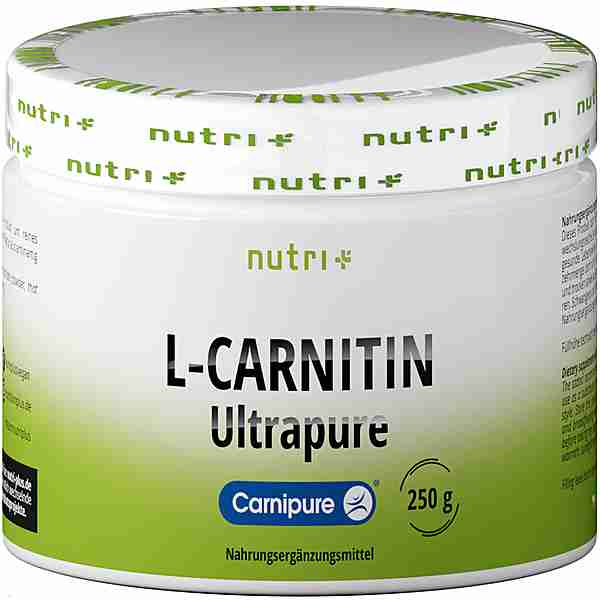 Nutri+ L-Carnitin Ultrapure Aminosäurepulver ohne Geschmack