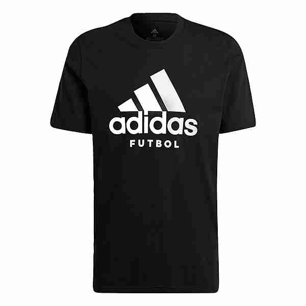 adidas Futbol Logo T-Shirt T-Shirt Herren Schwarz