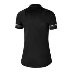 Rückansicht von Nike Academy 21 Poloshirt Damen Poloshirt Damen schwarzweissgrau
