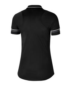 Rückansicht von Nike Academy 21 Poloshirt Damen Poloshirt Damen schwarzweissgrau